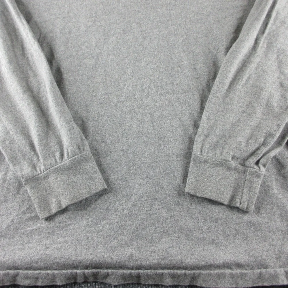 Polo Ralph Lauren Shirt Mens L Gray Long Sleeve Pony Logo Crewneck Tee Casual